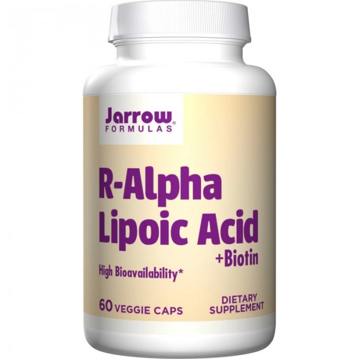 Jarrow Formulas R-Alpha Lipoic Acid 100mg + Biotin - Алфа Липоева Киселина + Биотин